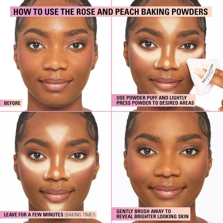 Makeup Revolution Loose Baking Powder Peach 32gm