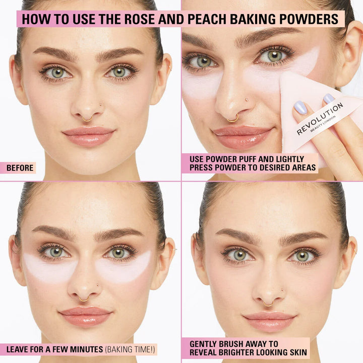 Makeup Revolution Loose Baking Powder Rose 32gm