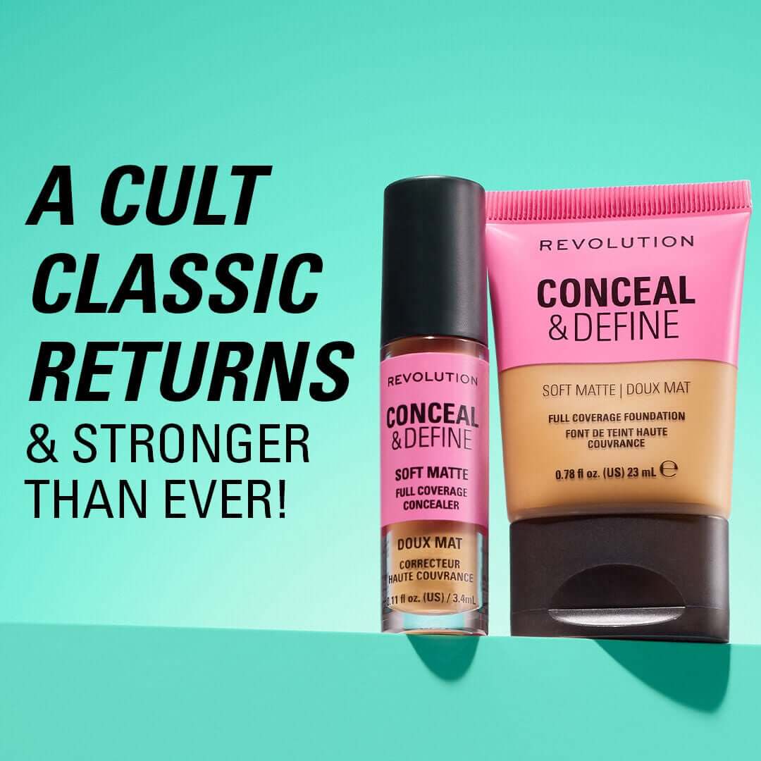 Revolution Conceal And Define Full Coverage Concealer C1N 3.4ml