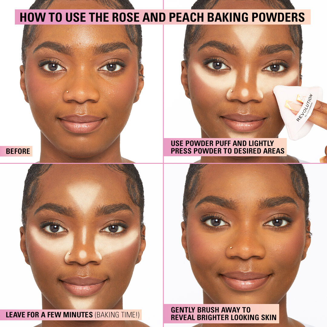 Makeup Revolution Loose Baking Powder Peach 32gm