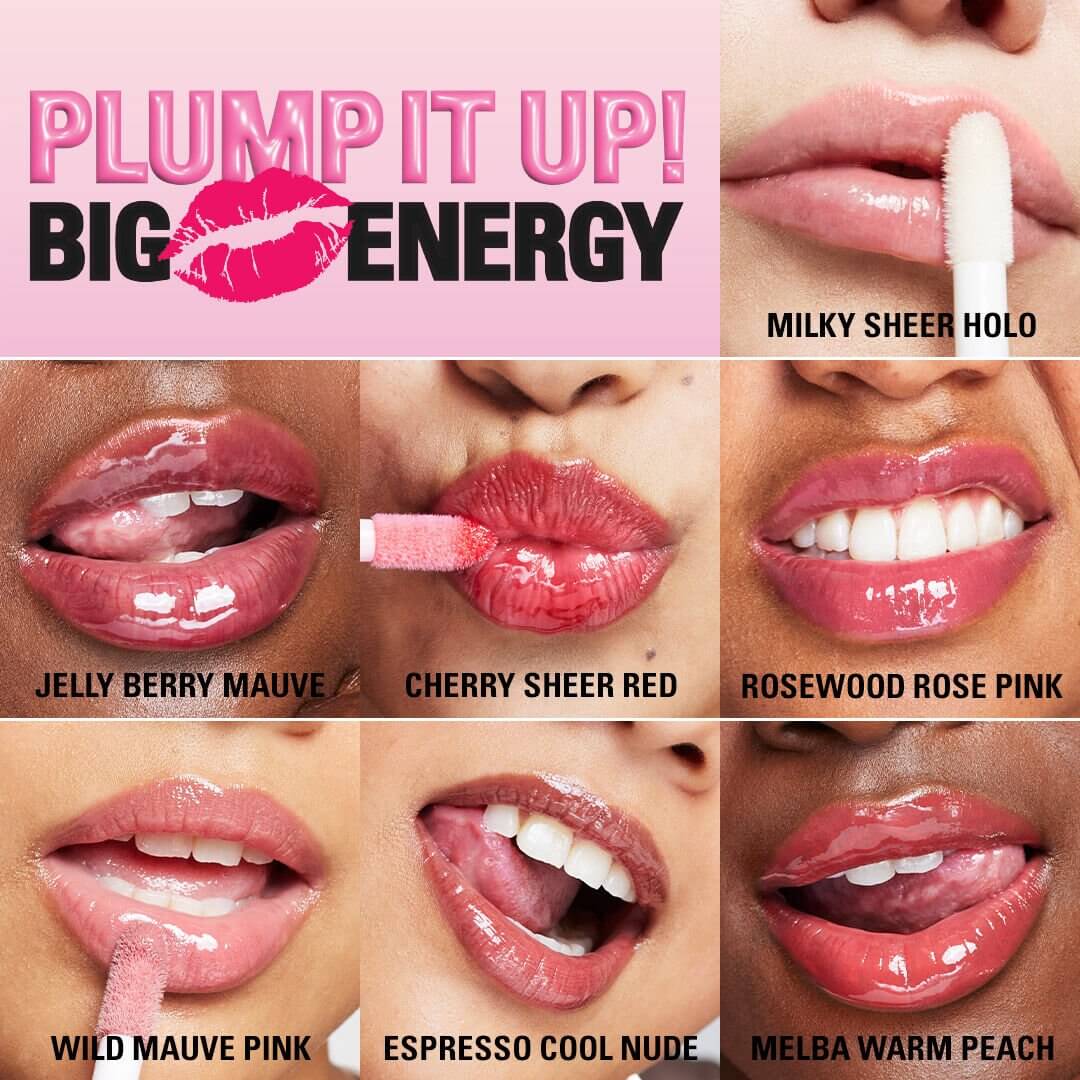 Makeup Revolution Pout Bomb Plumping Gloss Melba Warm Peach