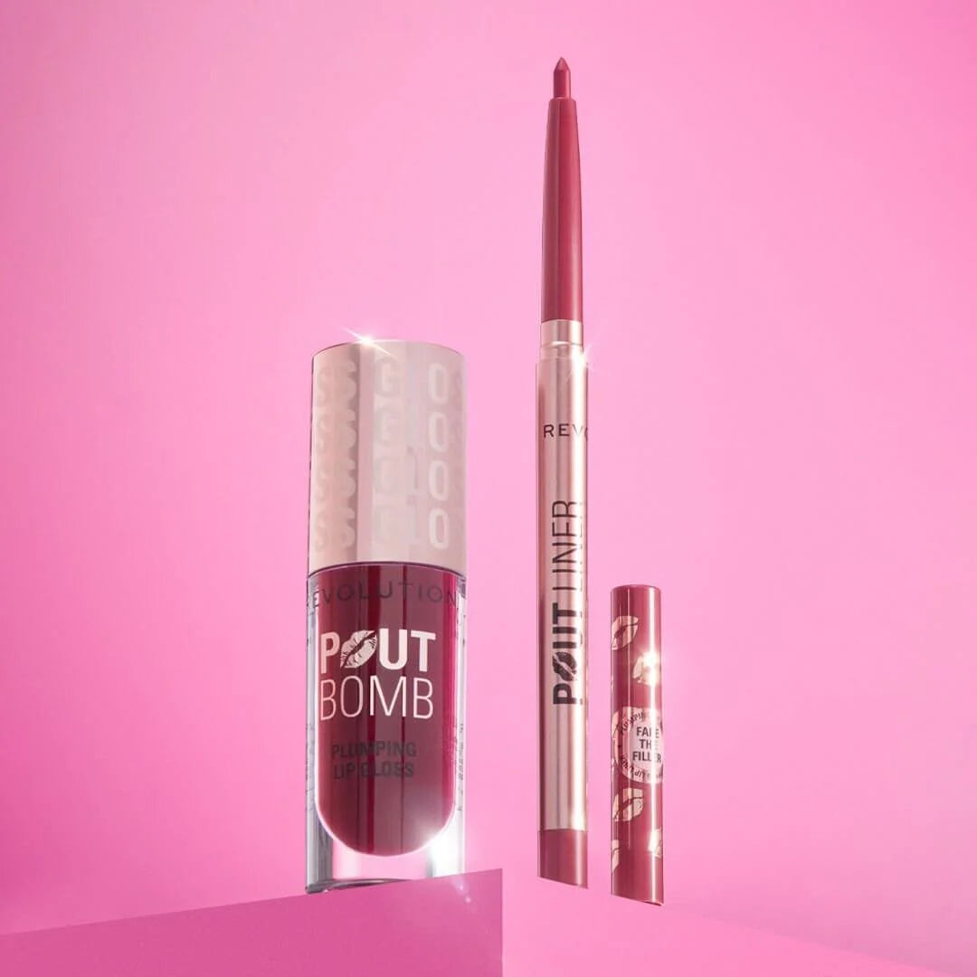 Makeup Revolution Pout Bomb Plumping Gloss Melba Warm Peach