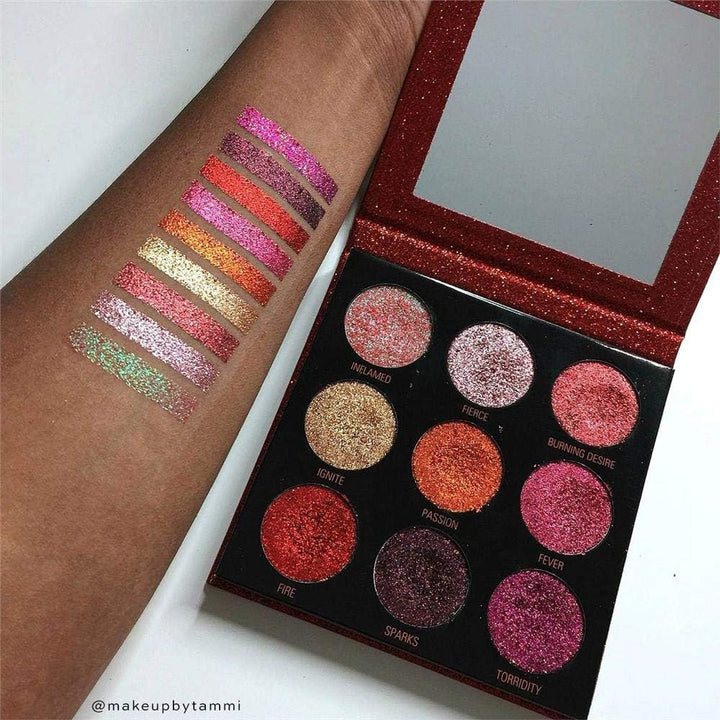 Makeup Revolution Pressed Glitter Palette Hot Pursuit