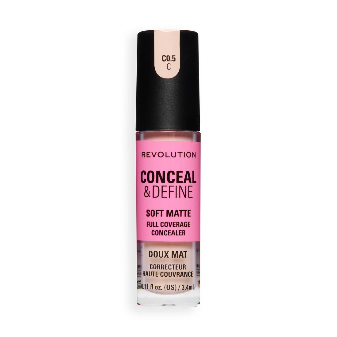 Revolution Conceal And Define Full Coverage Concealer C0.5C 3.4ml