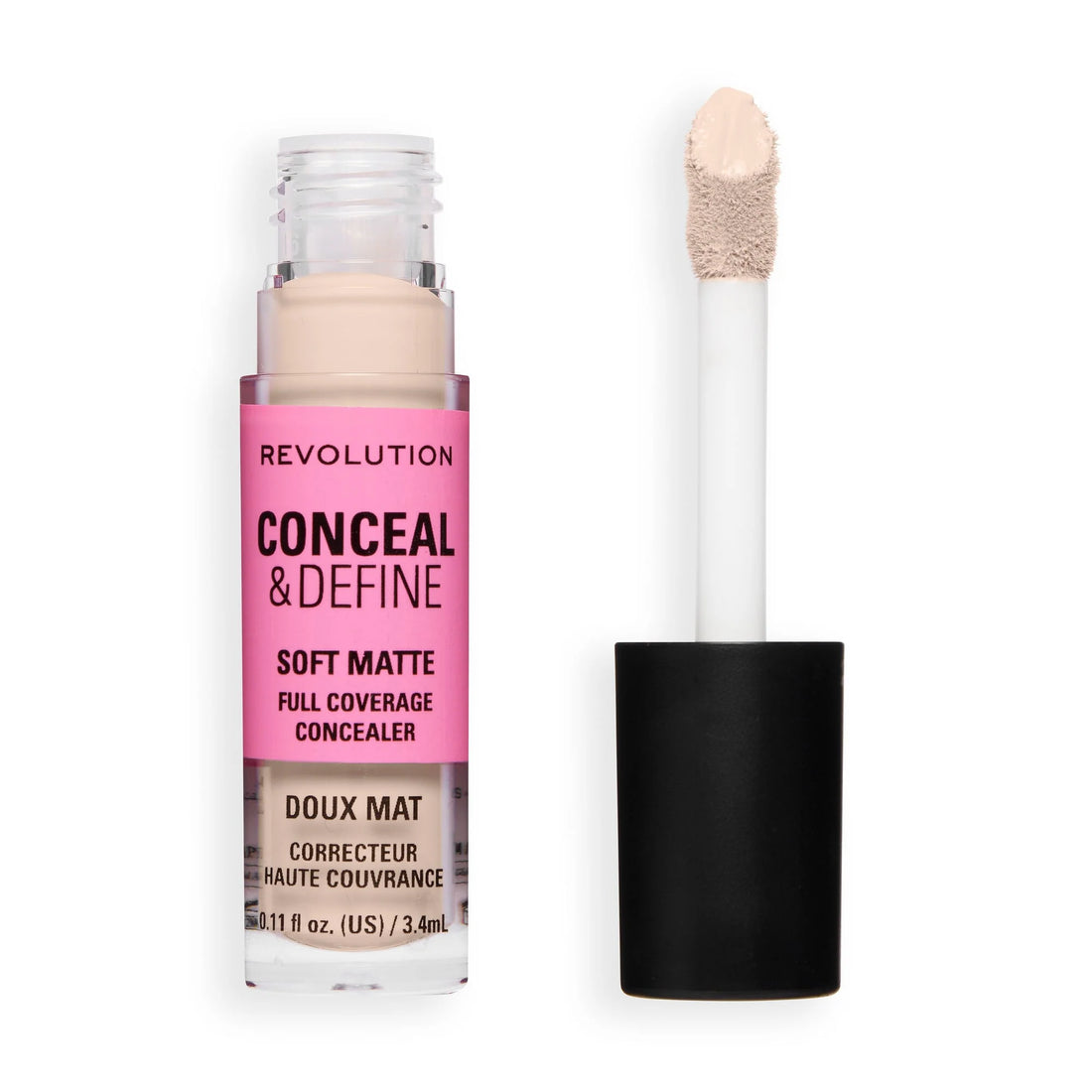 Revolution Conceal And Define Full Coverage Concealer C0.5C 3.4ml