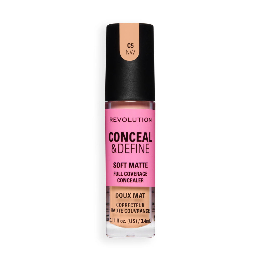 Revolution Conceal And Define Full Coverage Concealer C5NW 3.4ml
