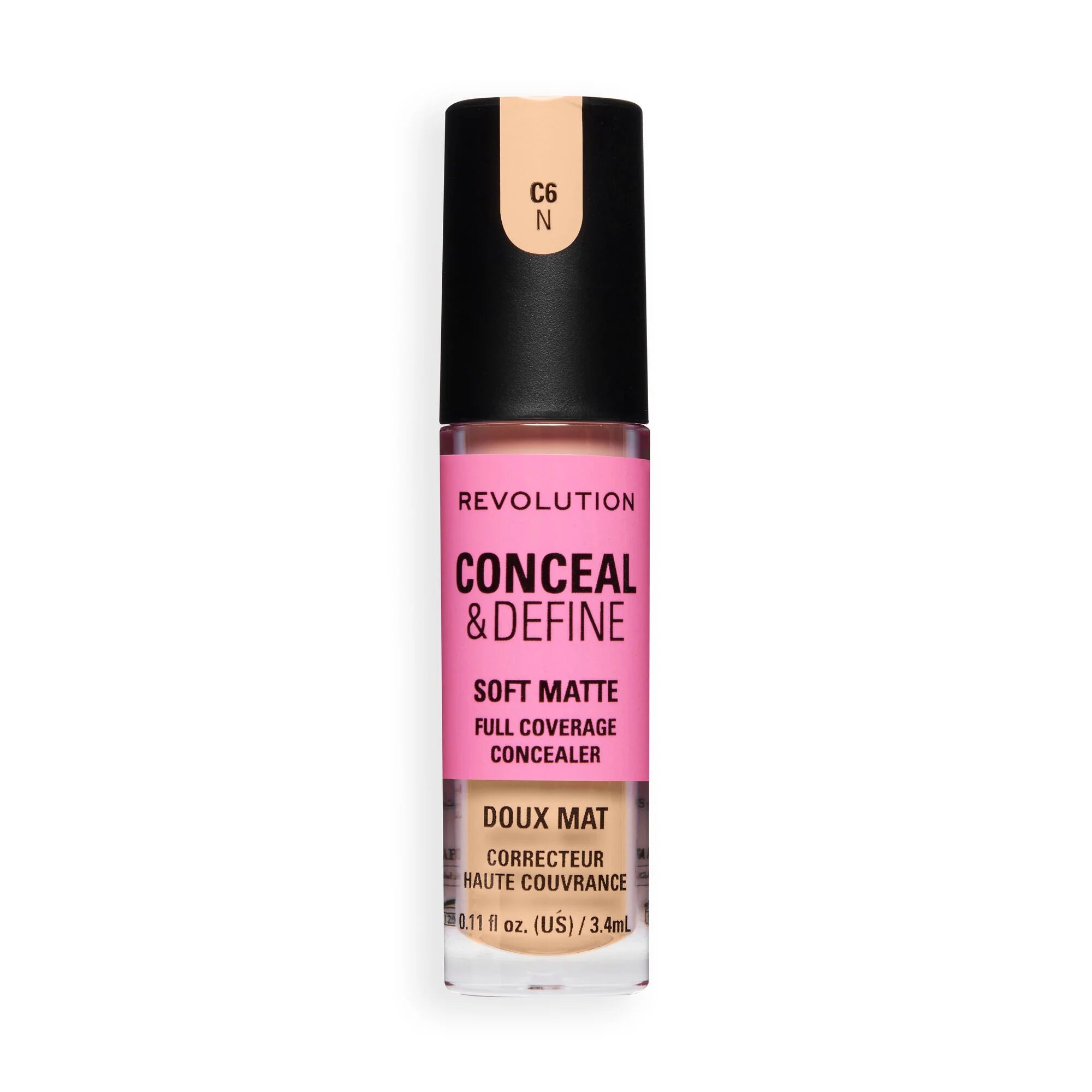 Revolution Conceal And Define Full Coverage Concealer C6N 3.4ml