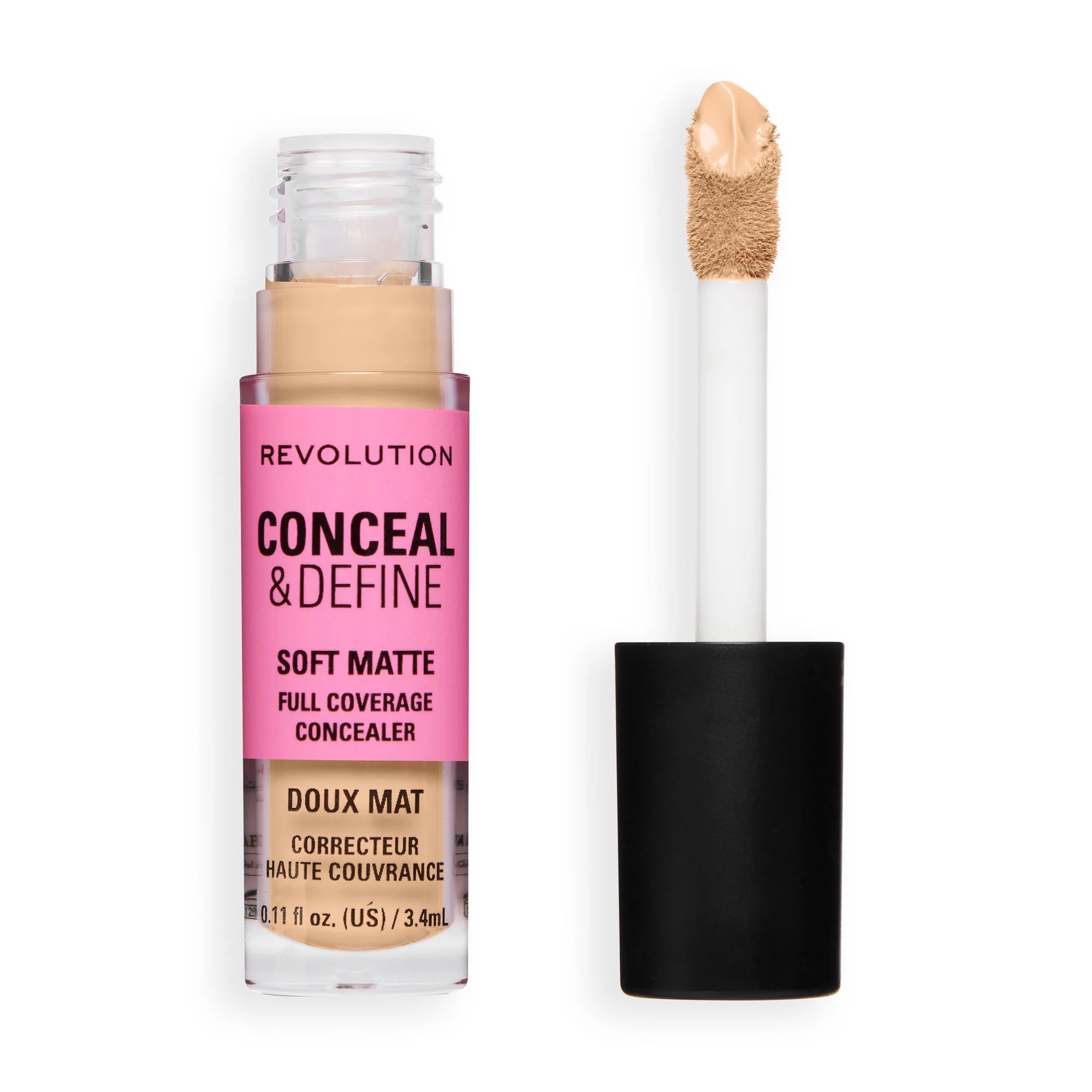 Revolution Conceal And Define Full Coverage Concealer C6N 3.4ml
