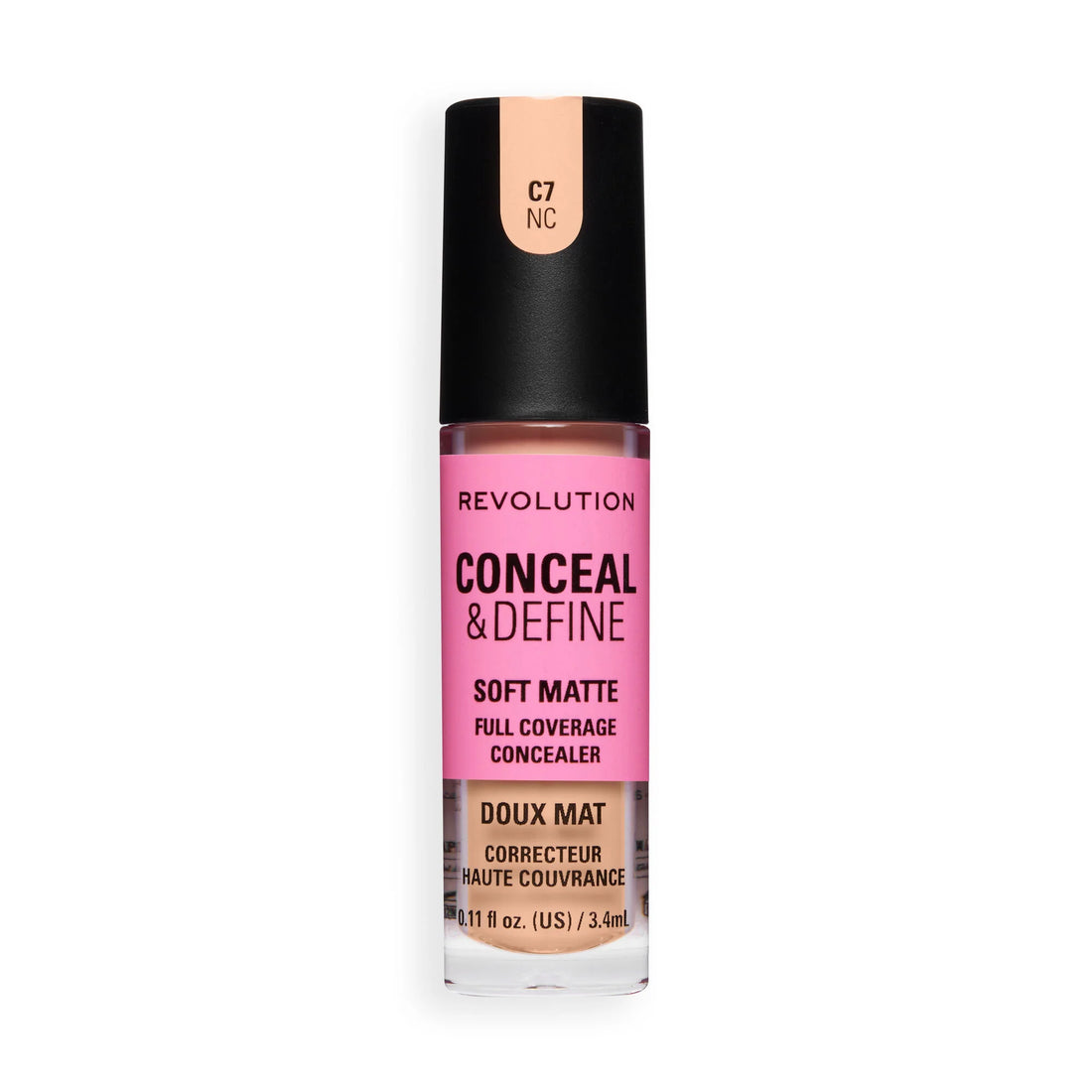 Revolution Conceal And Define Full Coverage Concealer C7NC 3.4ml