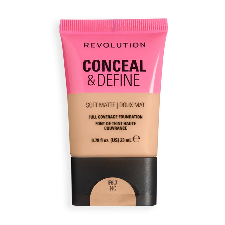 Revolution Conceal & Define Soft Matte Tube Foundation F7NC 23ml