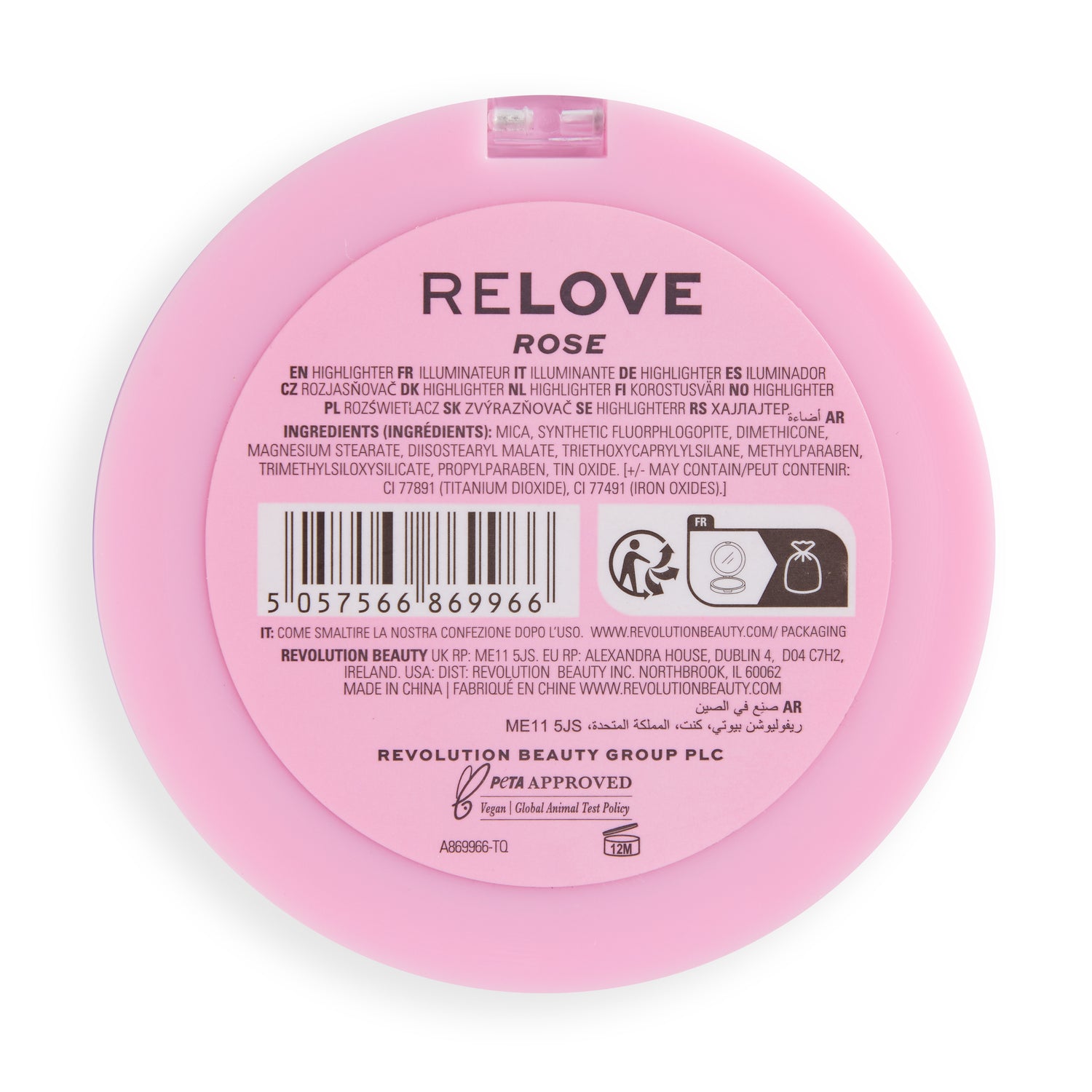 Relove By Revolution Super Highlighter Rose 6gm
