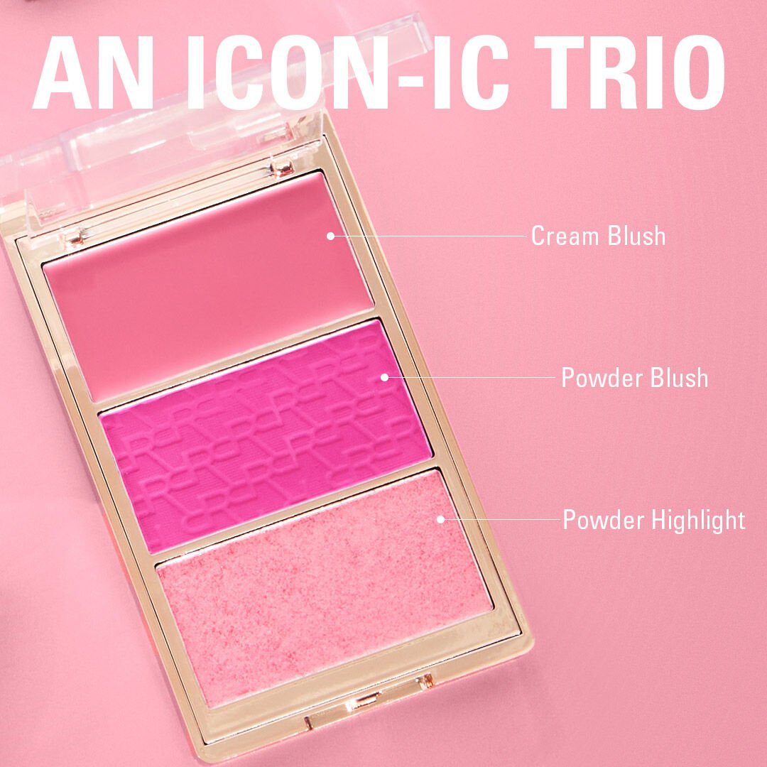 Revolution Blush Icon Palette Hot Pink Flag