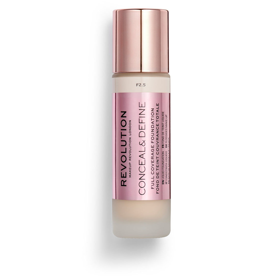 Revolution Conceal & Define Ultra Matte Full Coverage Foundation F2.5 23ml