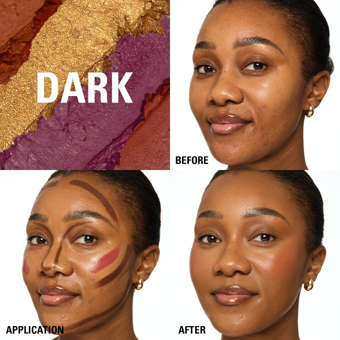 Revolution Everything Base Face Icon Complexion Palette Dark 5gm