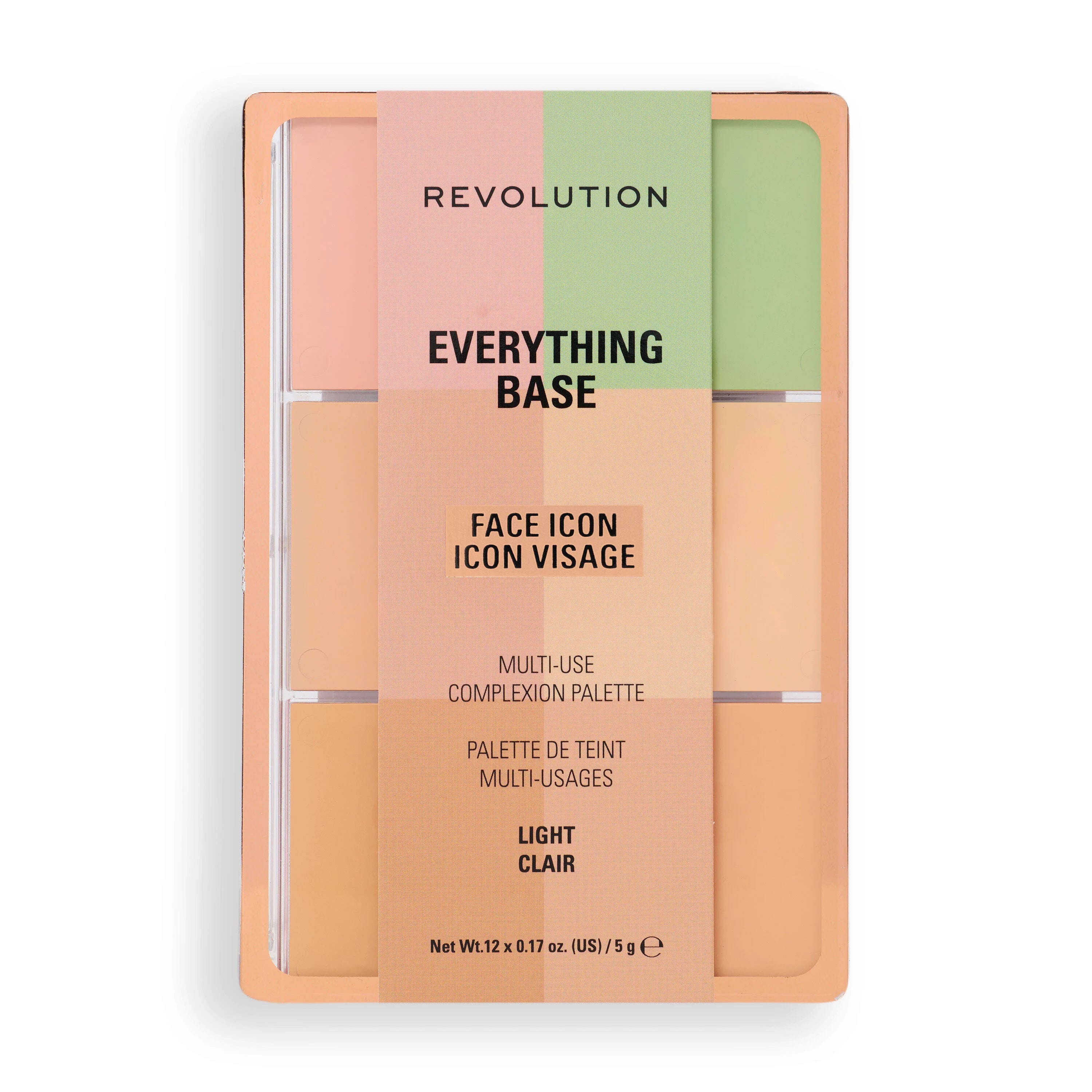 Revolution Everything Base Face Icon Complexion Palette Light 5gm