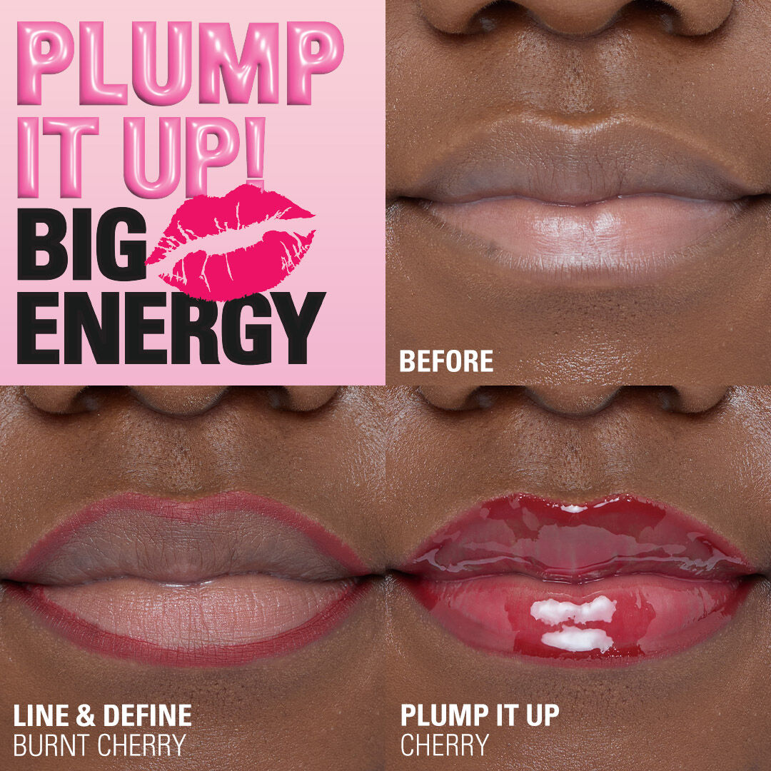 Revolution Pout Bomb Plumping Lip Liner Burnt Cherry Red