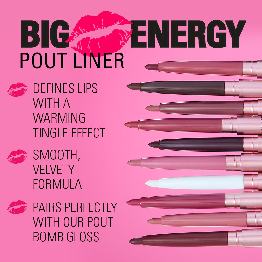 Revolution Pout Bomb Plumping Lip Liner Burnt Cherry Red