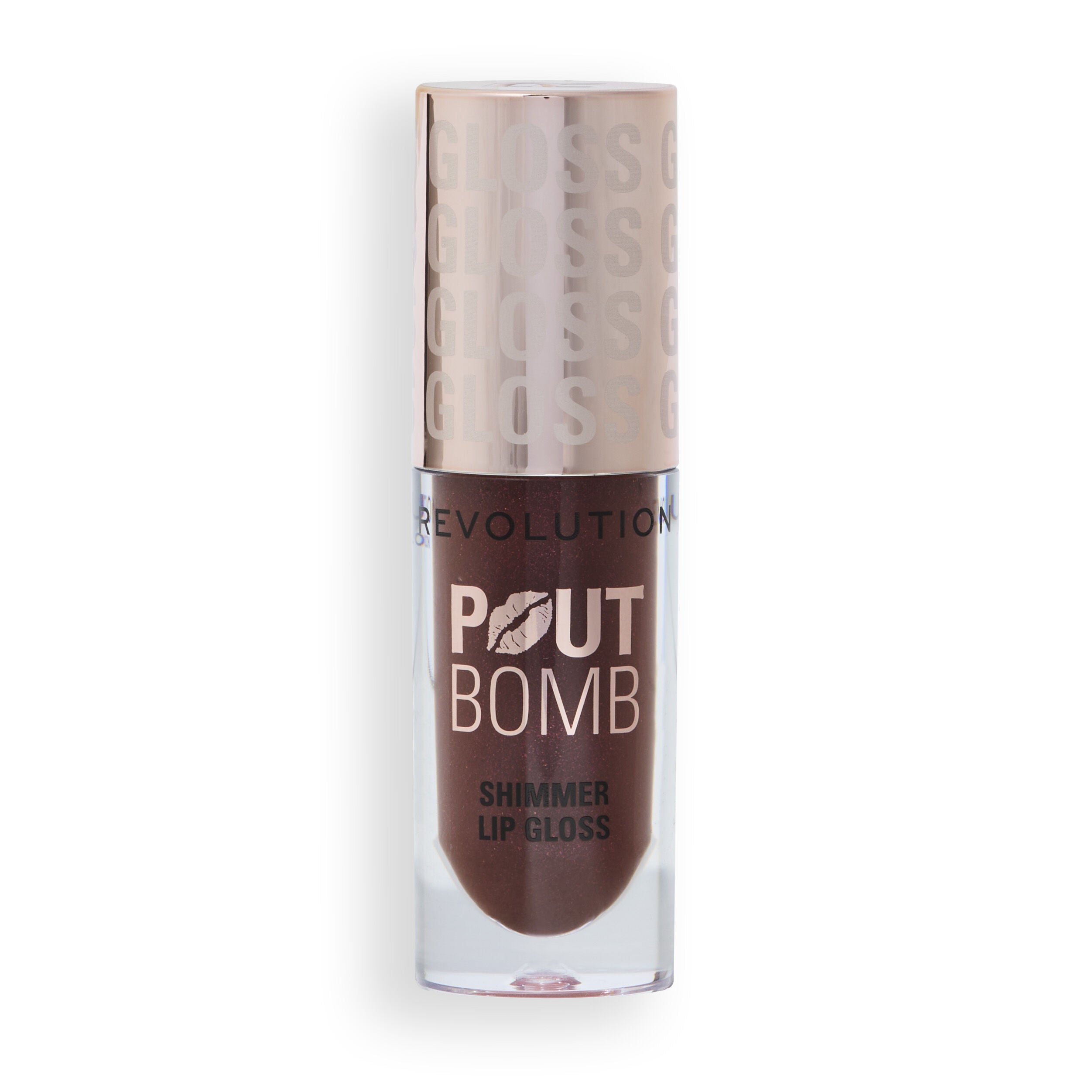 Revolution Pout Bomb Shimmer Gloss Chocolate Sparkle