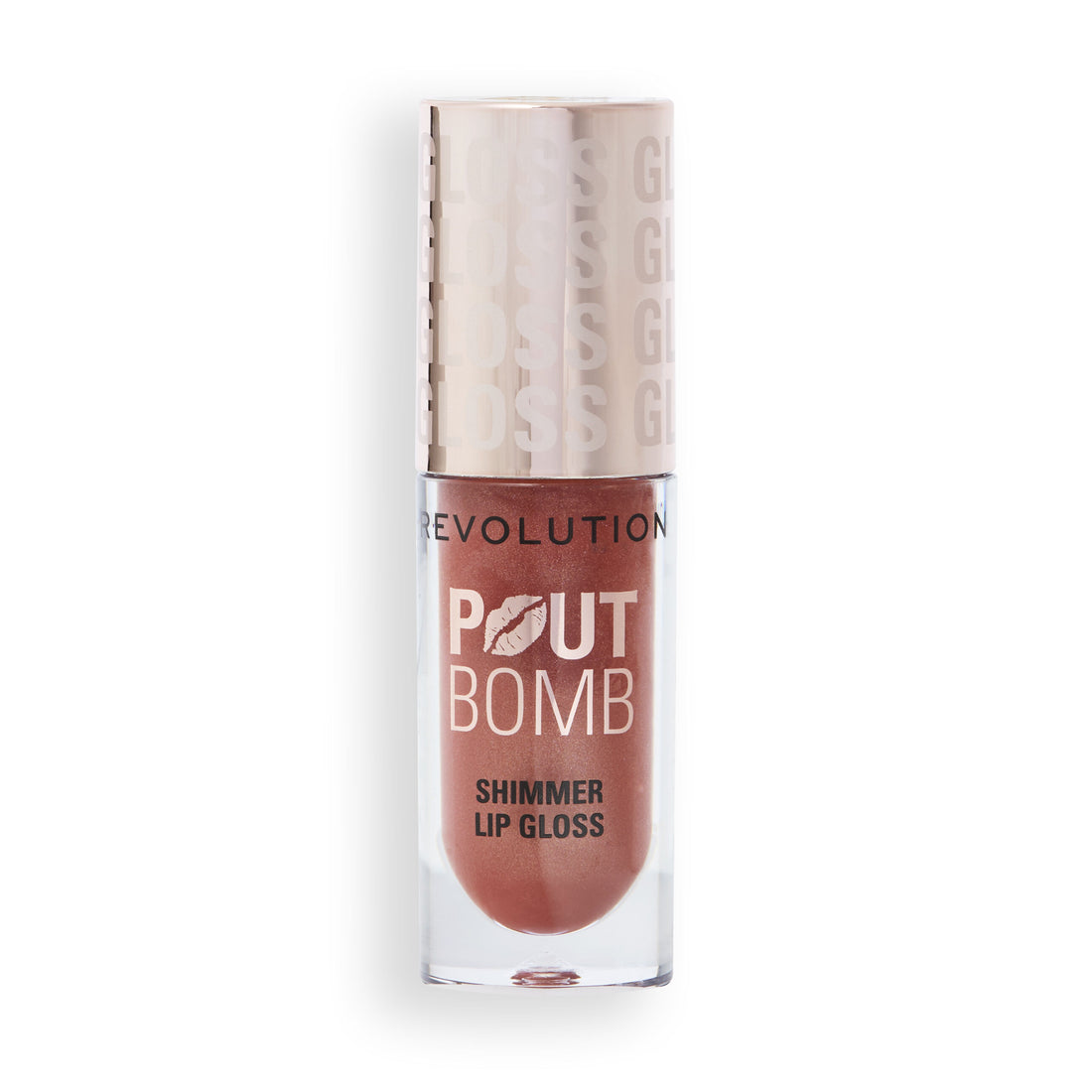 Revolution Pout Bomb Shimmer Gloss Nude Glow