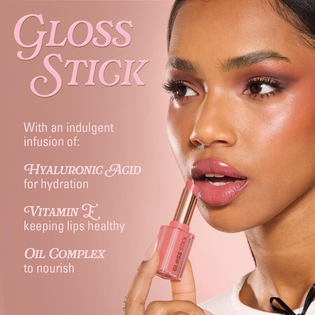 Revolution Pout Lip Gloss Stick Shimmer Toasted Caramel