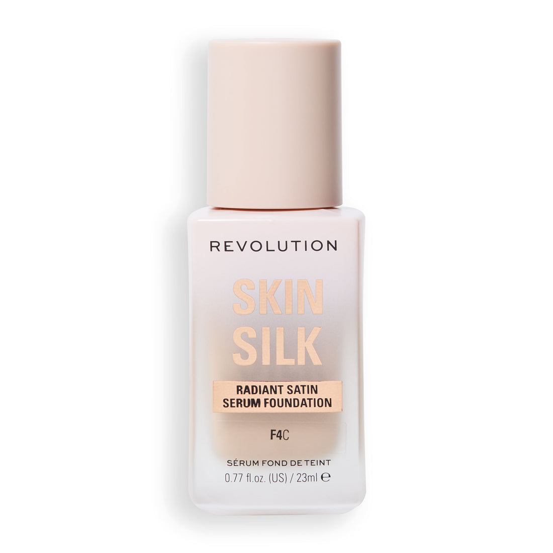 Revolution Skin Silk Radiant Satin Serum Foundation F4C 23ml