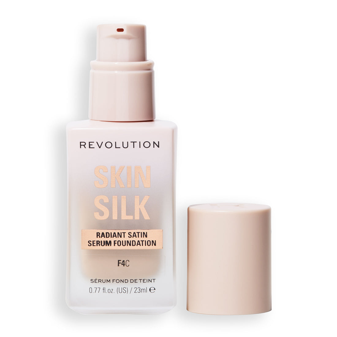 Revolution Skin Silk Radiant Satin Serum Foundation F4C 23ml