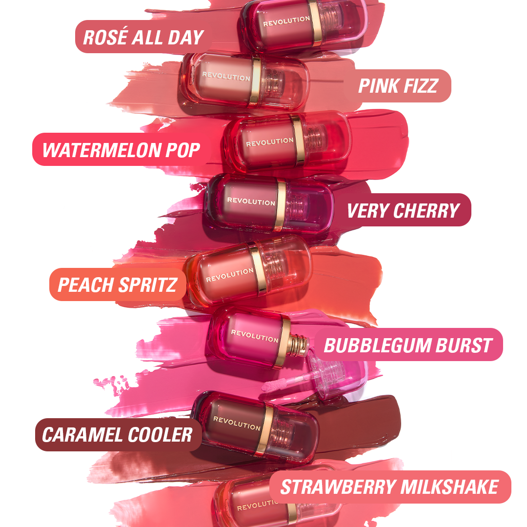 Revolution Superdewy Liquid Blush Burst Strawberry Milkshake Cool Pink
