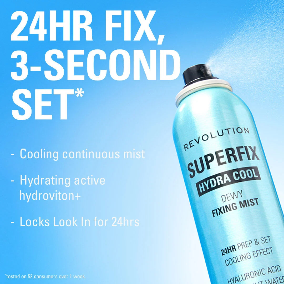 Revolution Superfix Hydra Cool Prep + Fix Continuous Fixing Mist 150ml