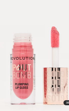 Revolution Pout Bomb Plumping Gloss Kiss Baby Pink