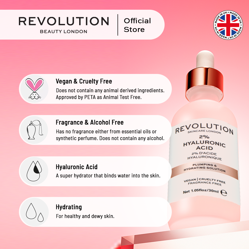 Revolution Skincare 2% Hyaluronic Acid Hydrating Serum 30ml