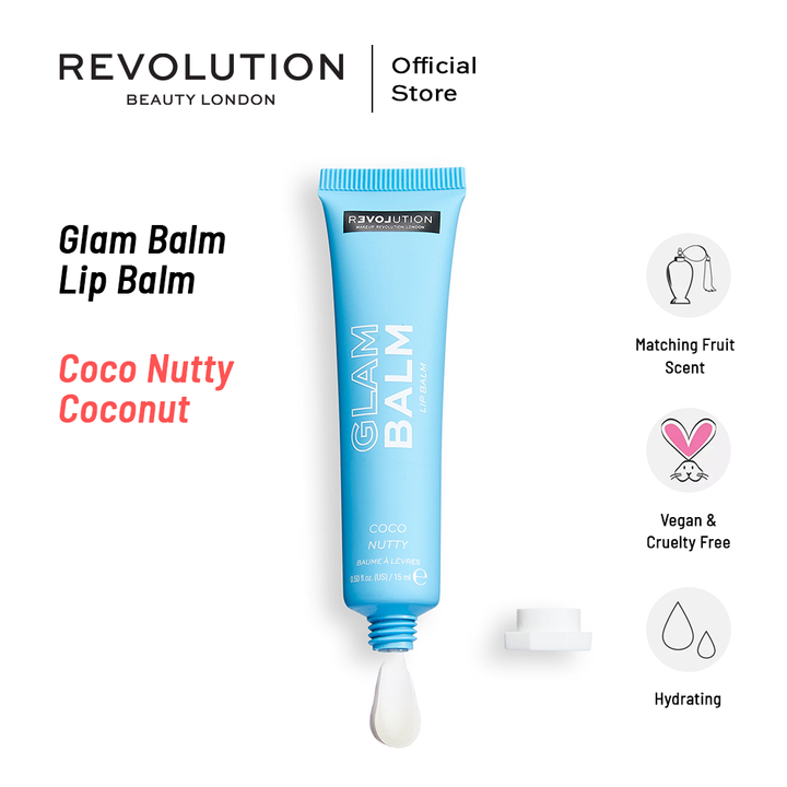 Relove By Revolution Glam Balm Lip Balm Coco Nutty Coconut