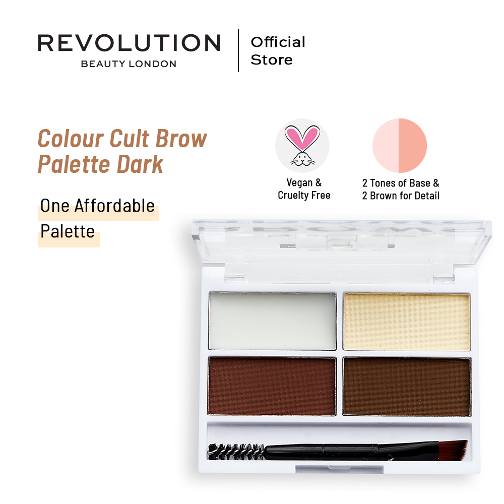 Relove By Revolution Colour Cult Brow Palette Dark