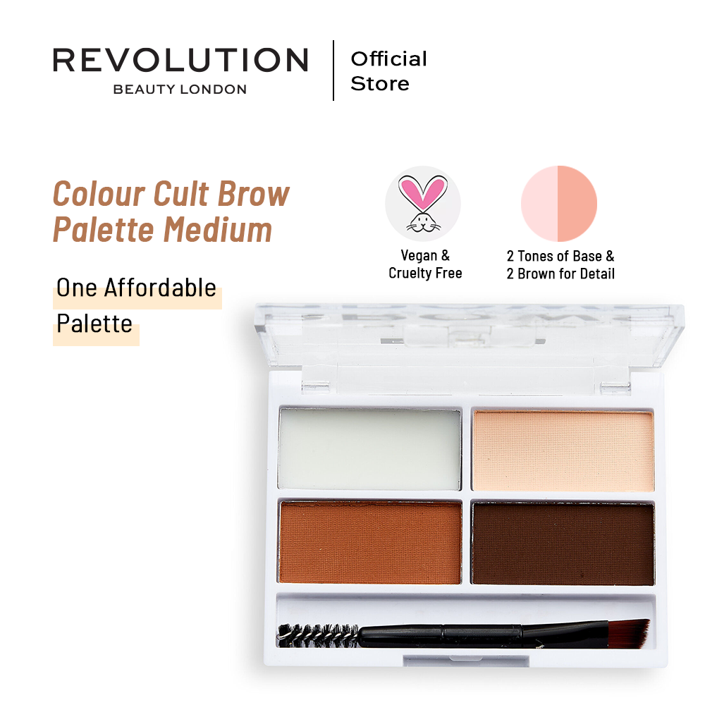 Relove By Revolution Colour Cult Brow Palette Medium