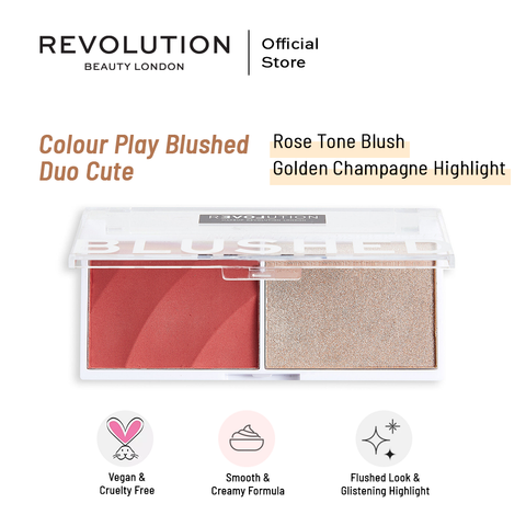 Relove By Revolution Colour Play Blushed Duo Cute