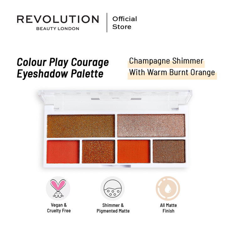 Relove By Revolution Colour Play Courage Eyeshadow Palette