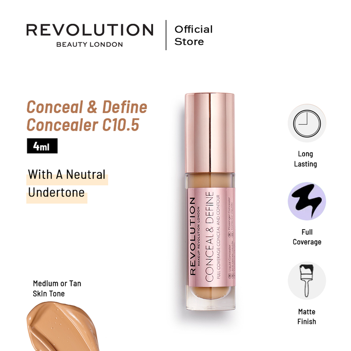 Makeup Revolution Conceal & Define Concealer C10.5 4ml