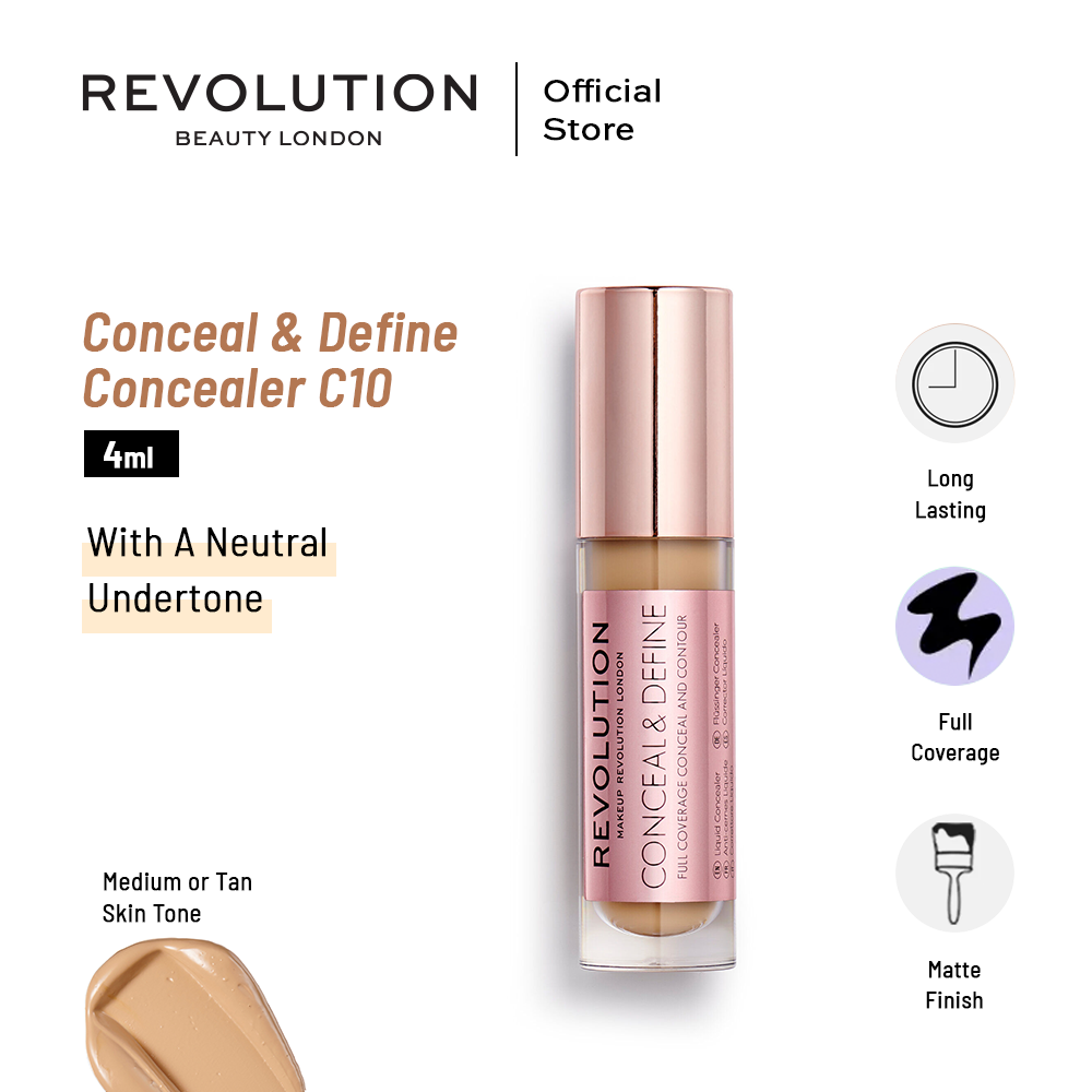 Makeup Revolution Conceal & Define Concealer C10 4ml