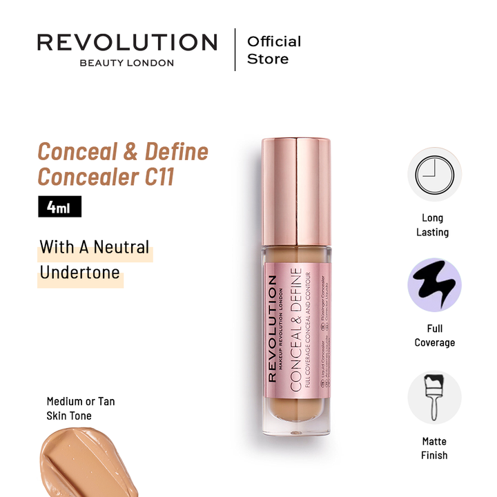 Makeup Revolution Conceal & Define Concealer C11 4ml