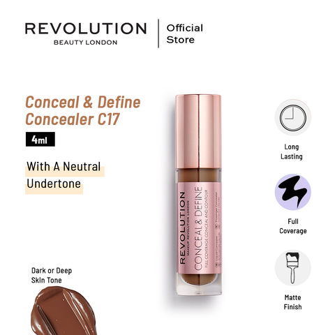 Makeup Revolution Conceal & Define Concealer C17 4ml
