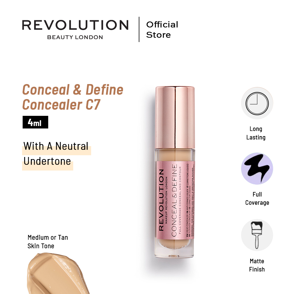 Makeup Revolution Conceal & Define Concealer C7 4ml