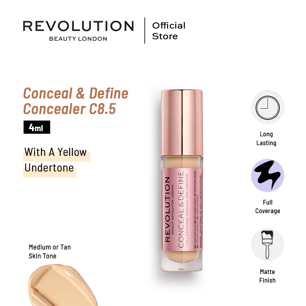 Makeup Revolution Conceal & Define Concealer C8.5 4ml