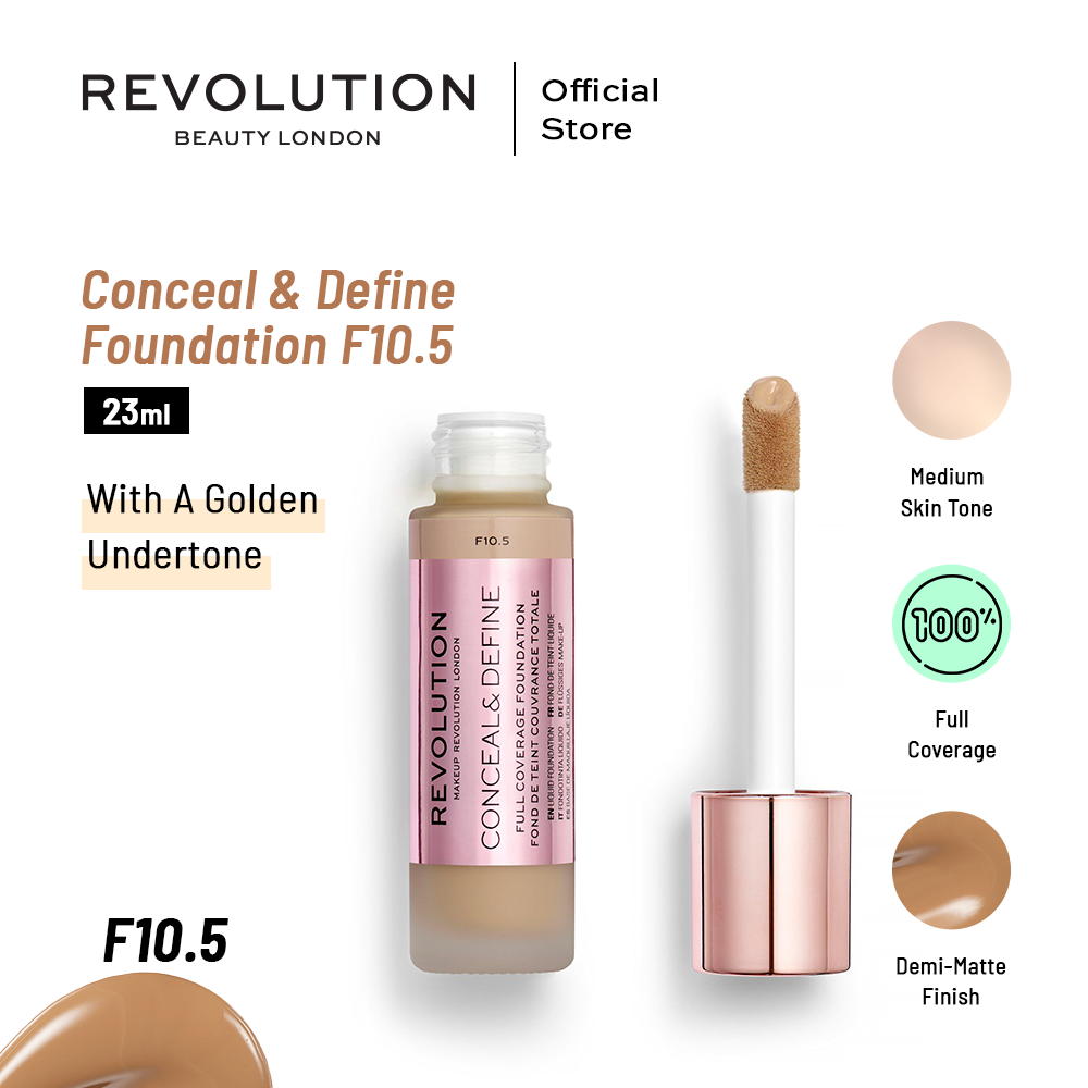 Makeup Revolution Conceal & Define Foundation F10.5 23 ml