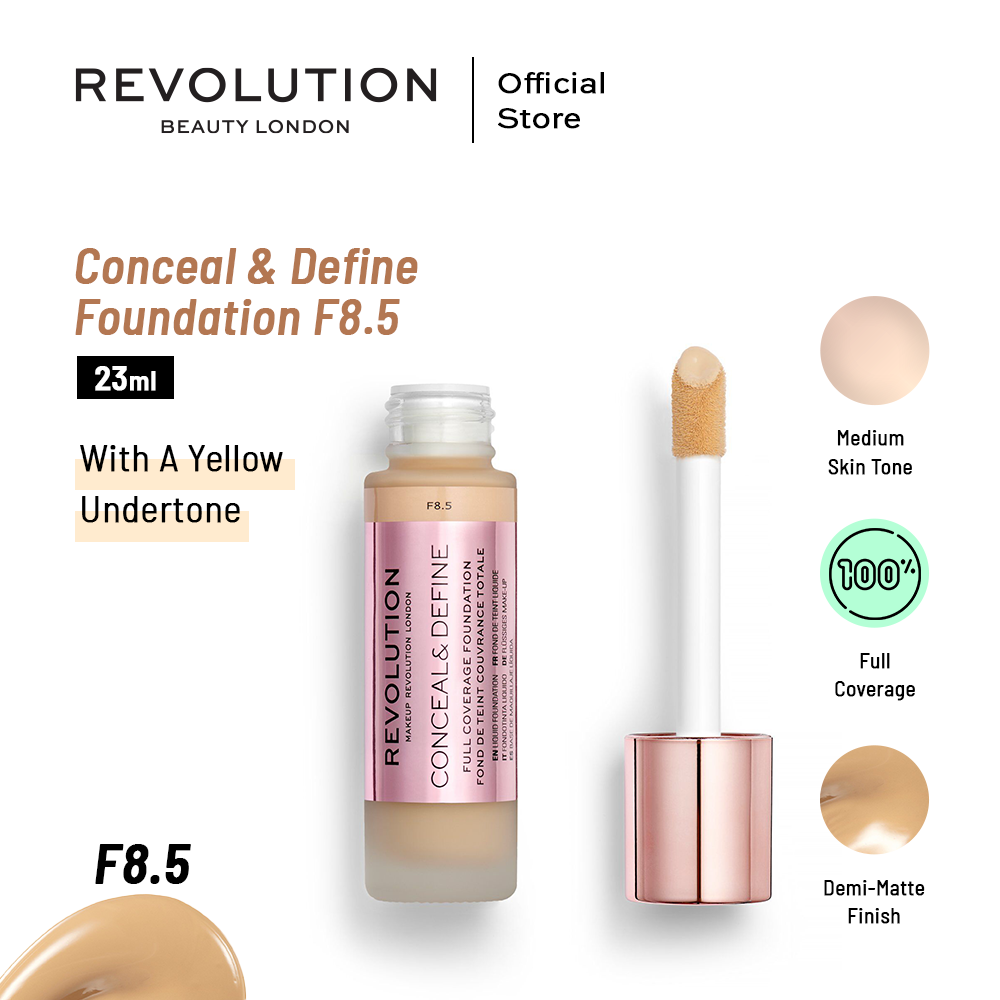 Makeup Revolution Conceal & Define Foundation F8.5 23 ml