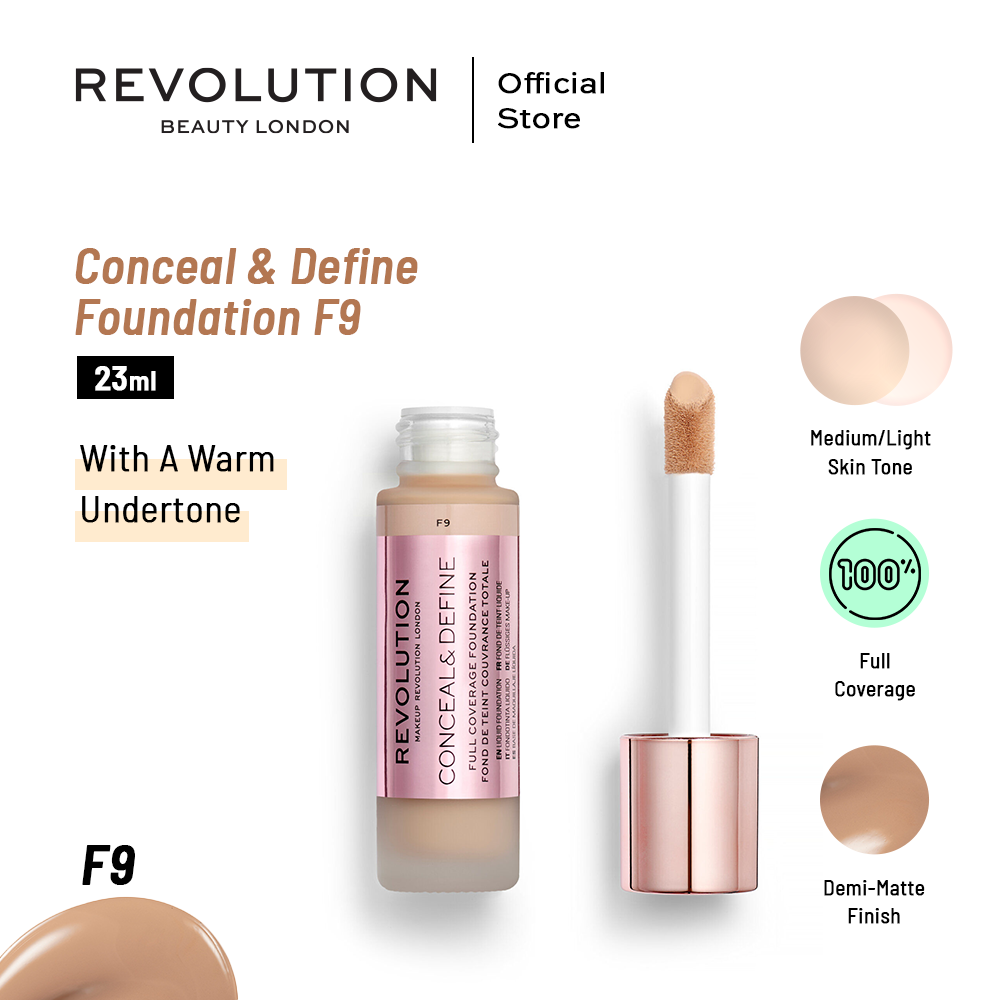 Makeup Revolution Conceal & Define Foundation F9 23 ml