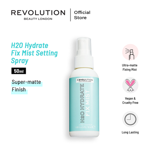 Relove By Revolution H2O Hydrate Fix Mist Setting Spray 50ml