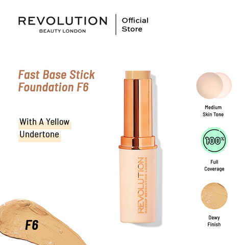 Makeup Revolution Fast Base Stick Foundation - F6