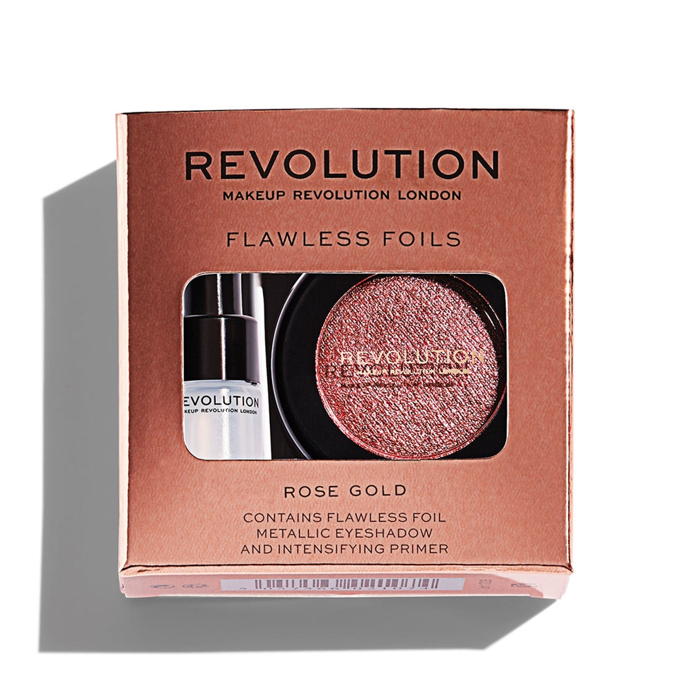 Makeup Revolution Flawless Foils Rose Gold Without Primer