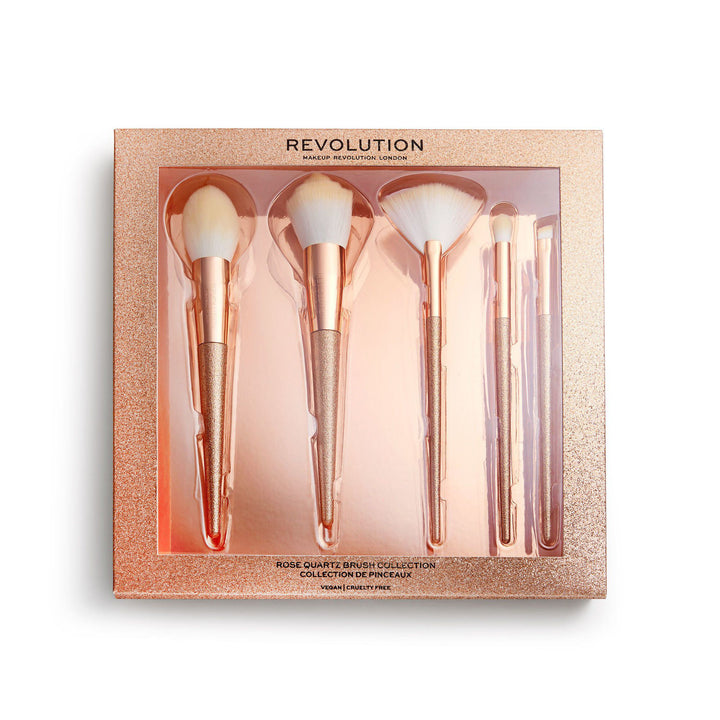 Makeup Revolution Precious Stone Brush Set Rose Quartz