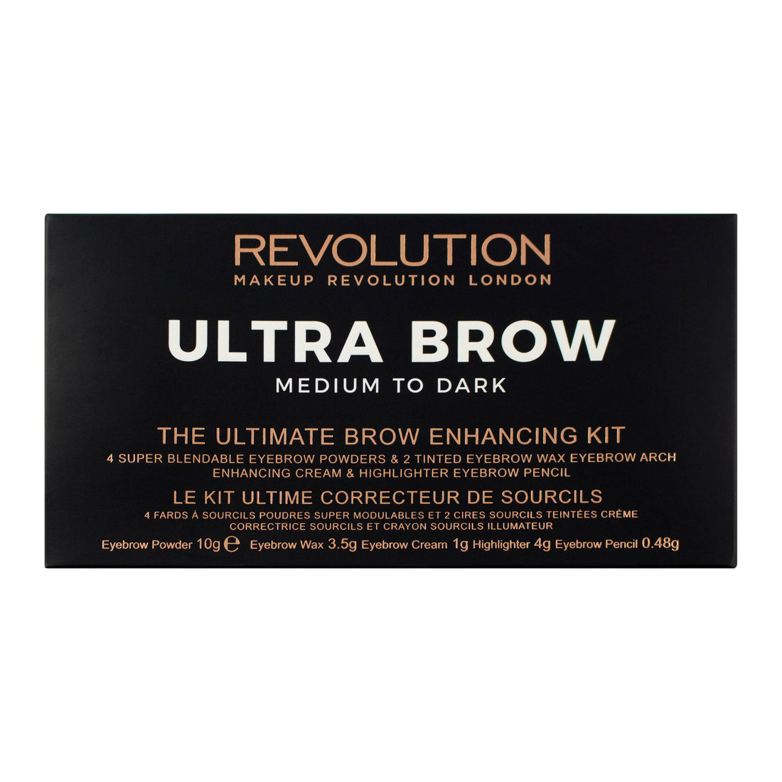 Makeup Revolution Ultra Brow Palette - Medium to Dark