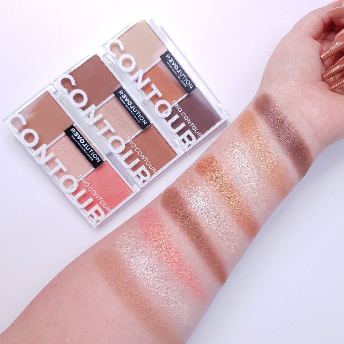 Relove By Revolution Colour Play Contour Trio Palette Baked Sugar